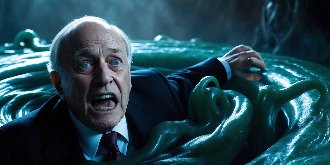 Dick Cheney Chooses Lesser Evil Kamala, Will Cthulhu Seek Revenge?