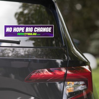No Hope Big Change Cthulhu Bumper Sticker