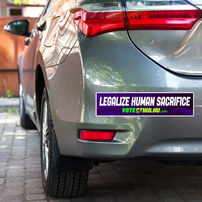 Legalize Human Sacrifice Cthulhu for President Bumper Sticker