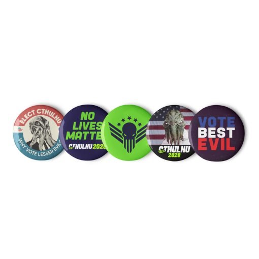 Cthulhu for President 2028 Button Set - Image 2