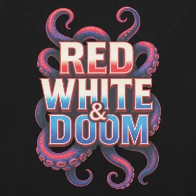 Red White & Doom Tee