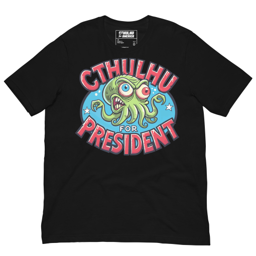 Slimy Cthulhu for President Tee - Image 2