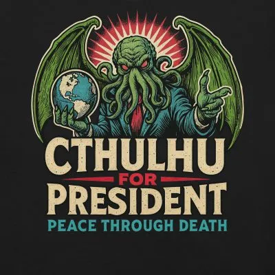 Peace Through Death Cthulhu for President T-Shirt