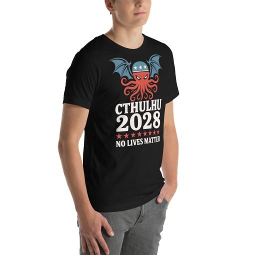 2028 Cthulhu No Lives Matter Unisex Tee - Image 3