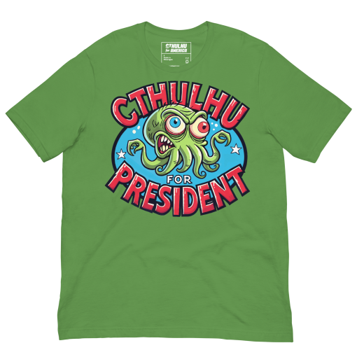 Slimy Cthulhu for President Tee - Image 4